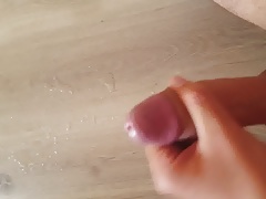 Dirty cumming after 3h wank