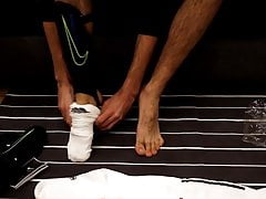 Fun in new Adidas socks & Nike shin guards
