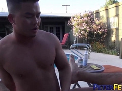 Japanese Jock Booty Pokes Servant Paramour