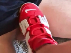 Naughty stud wanking off in my Motocross MXHELMET