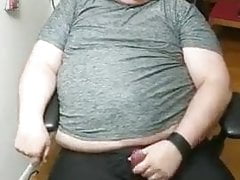 Old man Chubby masturbation