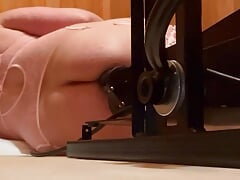Closeted sissy butt fucking machine