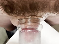 Sticking my small dick in a jar