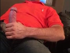 Str8 daddy jerking watching porn 8