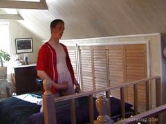Young Derek Beating His Stiff Meat