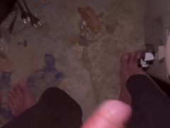 Helping mitt. Help my mate shoot a hefty blast in the garage late at night.