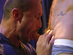 Muscular men play rough bondage games together in sensational positions