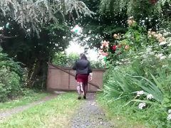 In an outfit with a little red tight skirt for a night out