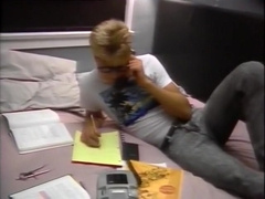 Crazy male pornstars Sparky O'Toole and Brandon Wells in fabulous masturbation, vintage homo xxx movie