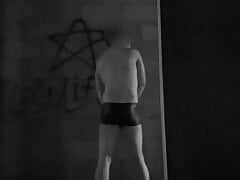 Urban Nudism Naked Night Walk Low Life Chastity lock