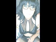 Crossdressing cutie Juniper Beri is ready for your milking pleasure