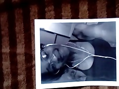 The whole load for a black beauty with gorgeous tits