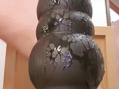 Anal monster plug 45-70-88 (ball).  Still trying the ball (first time today). 20210916. serie 001