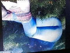 Cum tribute to my sexy friend Paulina. Beautiful big ass