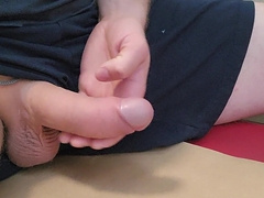 Ginormous wood sensitized to rock hard with cum shot.