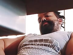 Hot BBC Daddy Strokes Wet Cock and Cums All Over Himself