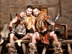 Norse studs fucking each other in the ass hard