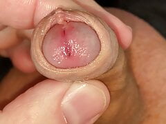 foreskin play small juicy cock