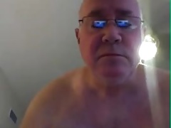 grandpa cum on webcam