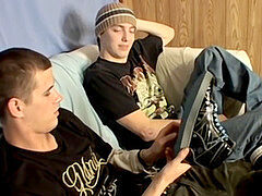 Cum-shot, gay tattoo, youngster