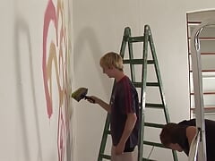 Group fuck with four very horny beautiful gay boys