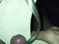 Cum In Havaianas Slim Gold
