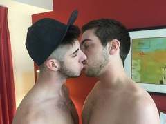 Brunette gay fuckers Alec Shea and Lance Matthews FUCK
