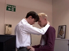 Horny Lex Blond and the adorable office clerk Charlie Snake