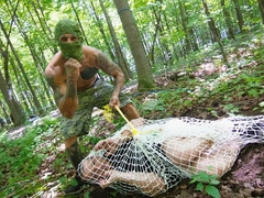 Bo Sinn catches Oliver Smith in the net and fucks him raw