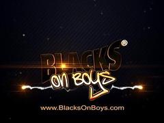 Massive black boners invade all his holes