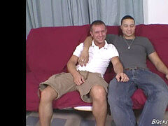 Amateur guy gets presented to bi-racial fag sex