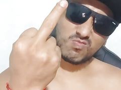 Alpha male spitting and humiliating in your face