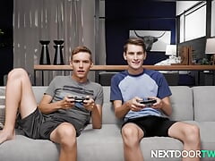 Horny Twinks Dicked Down By Muscly Roomie - NextDoorTwink