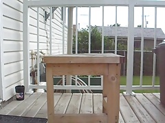 Cum on the deck