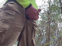 a bear cum in the woods