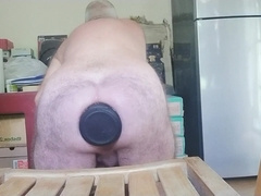 Xxl Rump Butt-Plug four.25 Inch Broad Slipping in and out of my Booty up Close