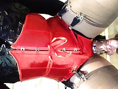 Cock with stainless oring fucked masturbation and cumshot