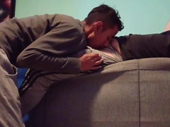 Bj to teddy on the bed.