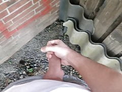 Outdoor cum behind building