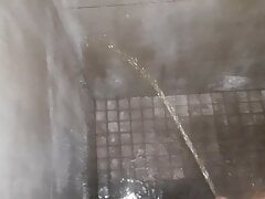 Peeing in the shower