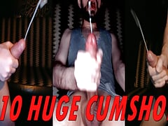 Cumshot compilation. HUGE MASSIVE INTENSE CUMSHOTS. Hot MOANS