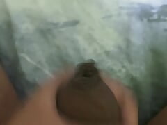 HANDJOB AND CUM ON BED