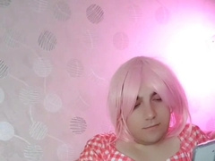 Adorable Mouthy Femboy Rocking Cowgirl Fashion Lash Tee-shirt & Ass Cutoffs - 90 Mins of Live Joy