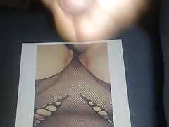 Cum tributing a sexy bbw