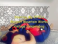 Humping Vintage Marmot Down Bag Until Cum