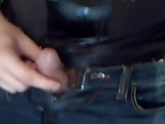 wetting in jeans, pissing and cumming on t-shirt