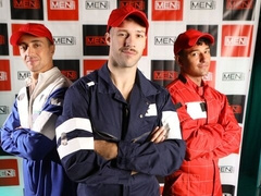 Race to orgasm with Kenzo Alvarez, Arno Antino, and Liam Alyesto