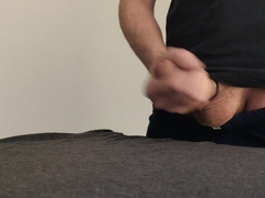 Man Masturbating off a Geyser Jizz after Work