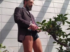 Gay-daddy, amador, masturbation
