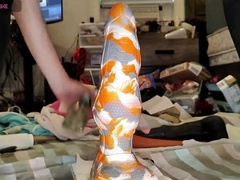 Knotting My monstrous bad dragon in my backside again